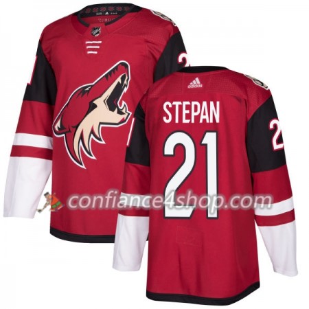 Adidas Maillot de Hockey Arizona Coyotes Derek Stepan 21 2017-2018 Maroon Authentic - Homme